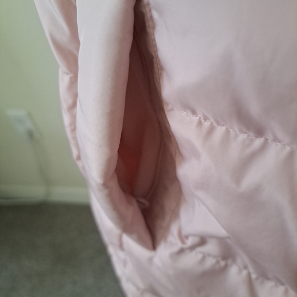J. Jill Vest Womens Sz M Pink Down Puffer Full Zip Mock Neck EUC - Picture 5 of 9